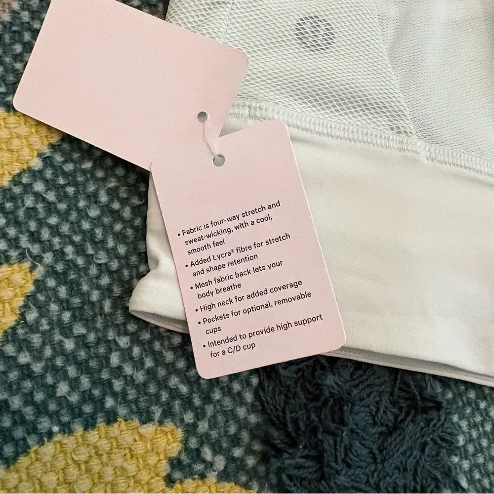 NWT Lululemon Set Challenger Athletic Workout Sports Bra in Island Mist Size 8‎